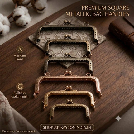 Metallic Square Bag Handles