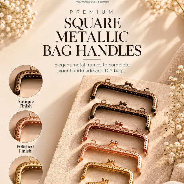 Metallic Square Bag Handles