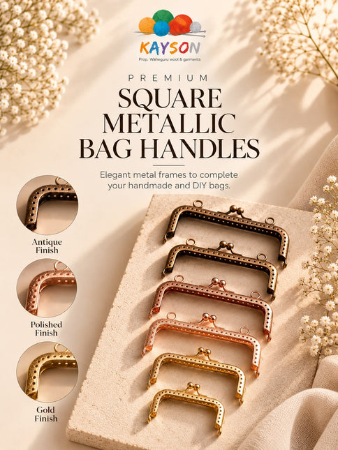 Metallic Square Bag Handles
